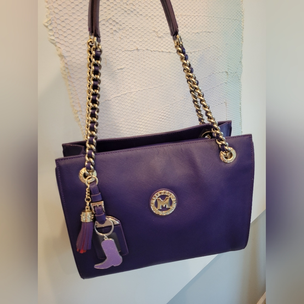 METROCITY Saffiano Shoulder Bag NWOT - Picture 3 of 14